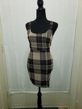 Reckless Hearts Plaid Mini Dress